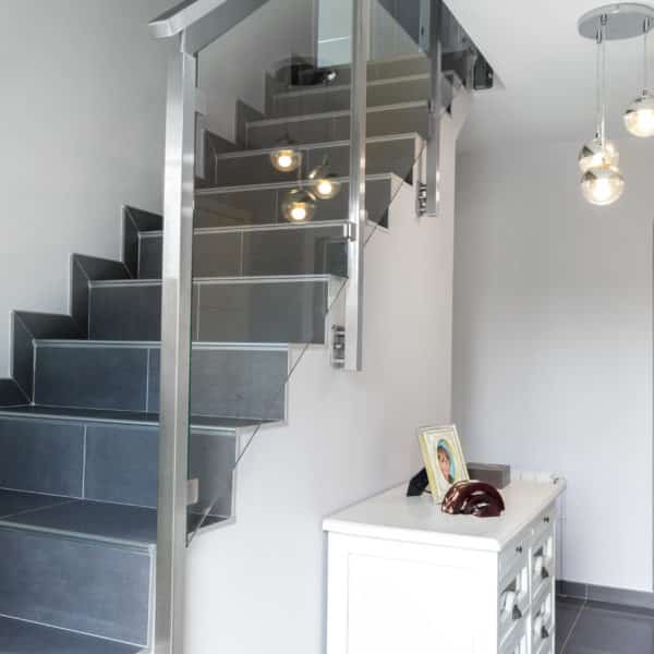 rampe pour escalier en inox
