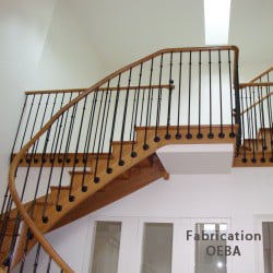 escalier en bois design du fabricant oeba
