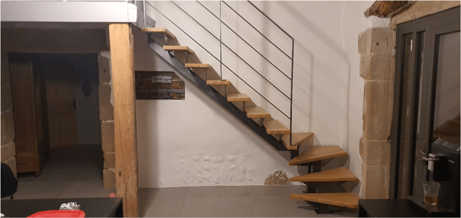 réalisation d'un escalier sur mesure en 2019